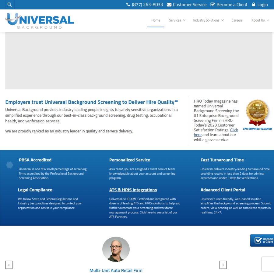 universalbackground.com homepage screenshot