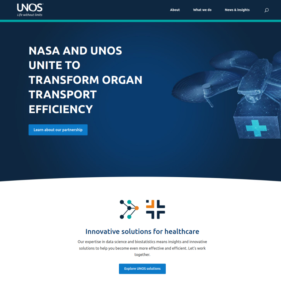 unos.org homepage screenshot