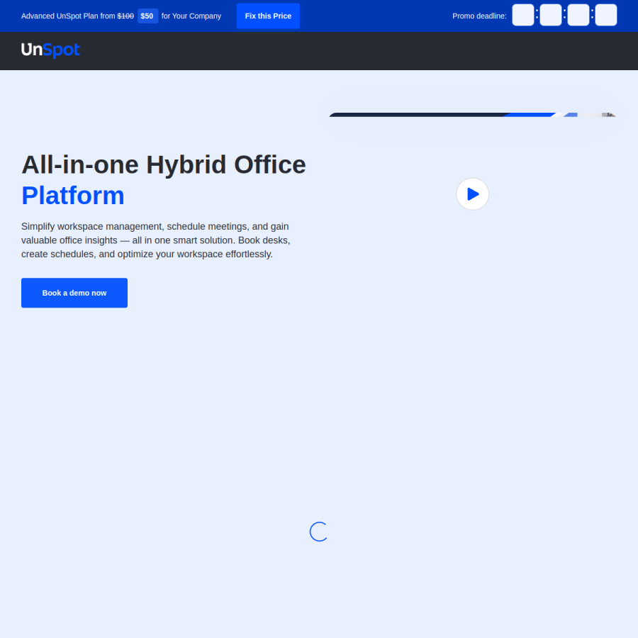 unspot.com homepage screenshot