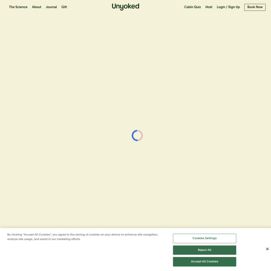 unyoked.co homepage screenshot