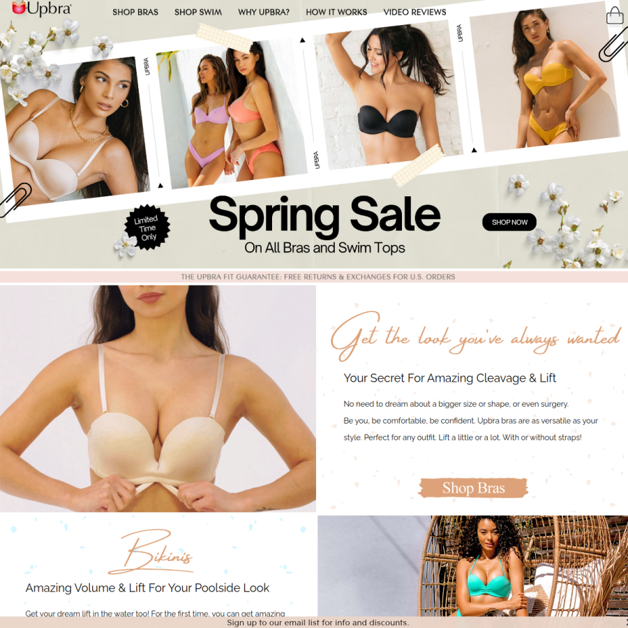 upbra.com homepage screenshot