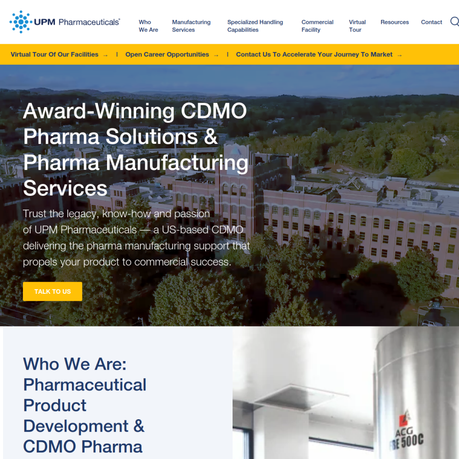 upm-inc.com homepage screenshot