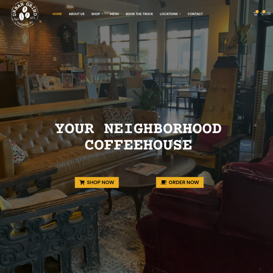 urbangrindatlanta.com homepage screenshot