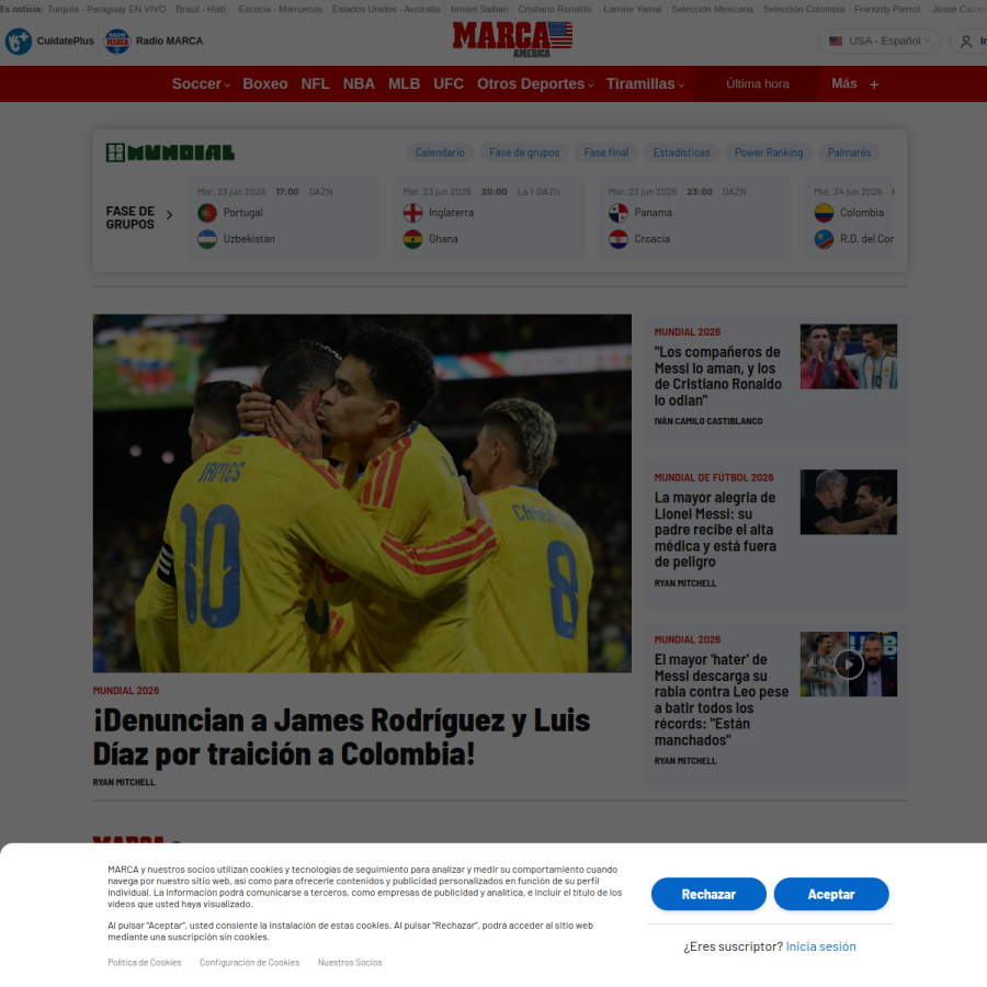 us.marca.com homepage screenshot