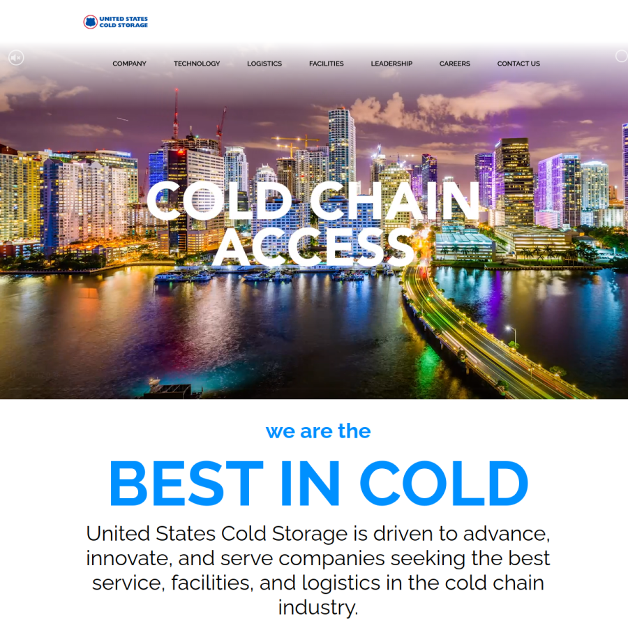 uscold.com homepage screenshot