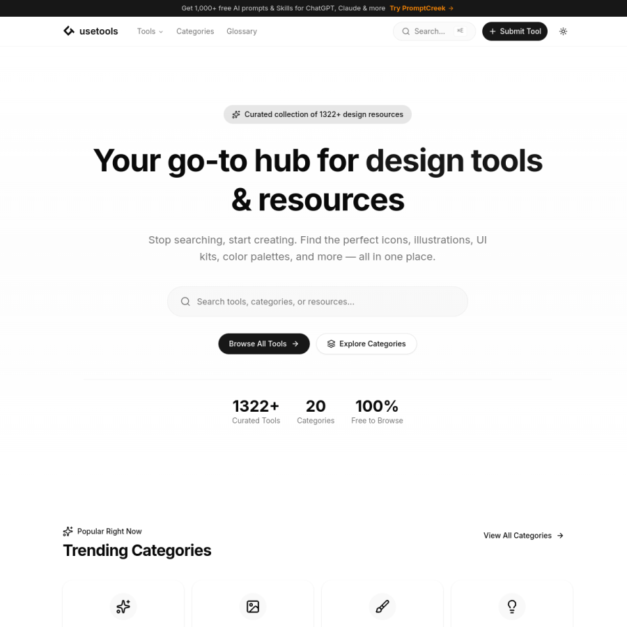 usetools.design homepage screenshot
