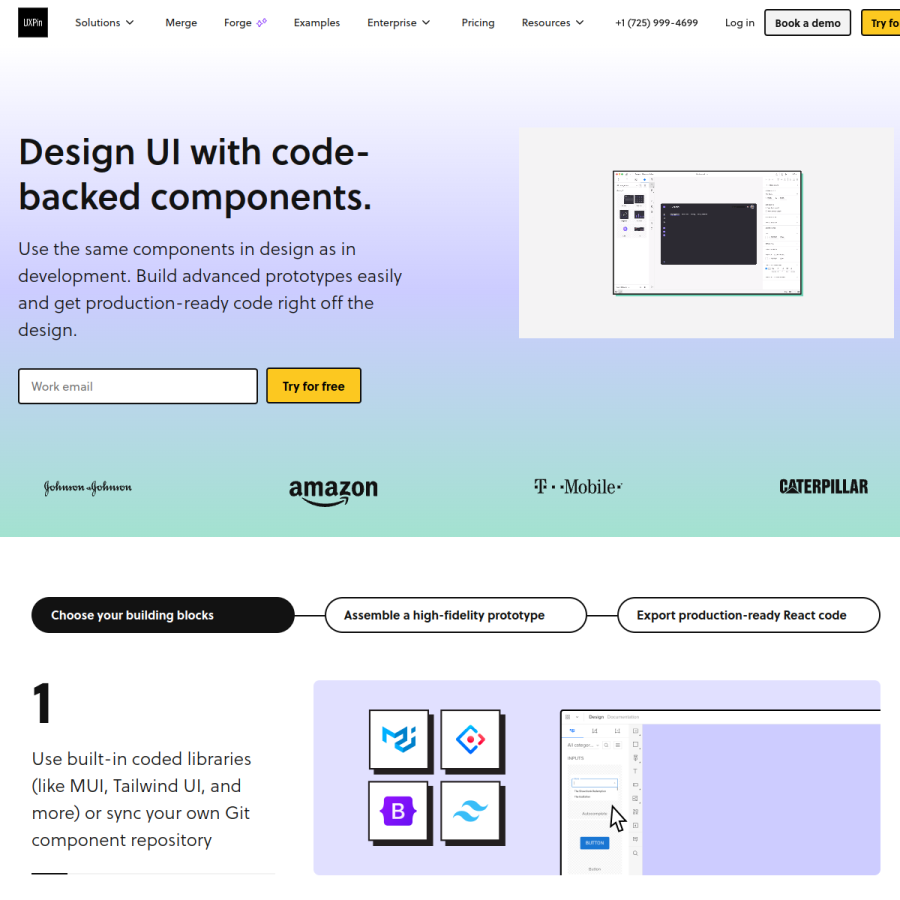 uxpin.com homepage screenshot
