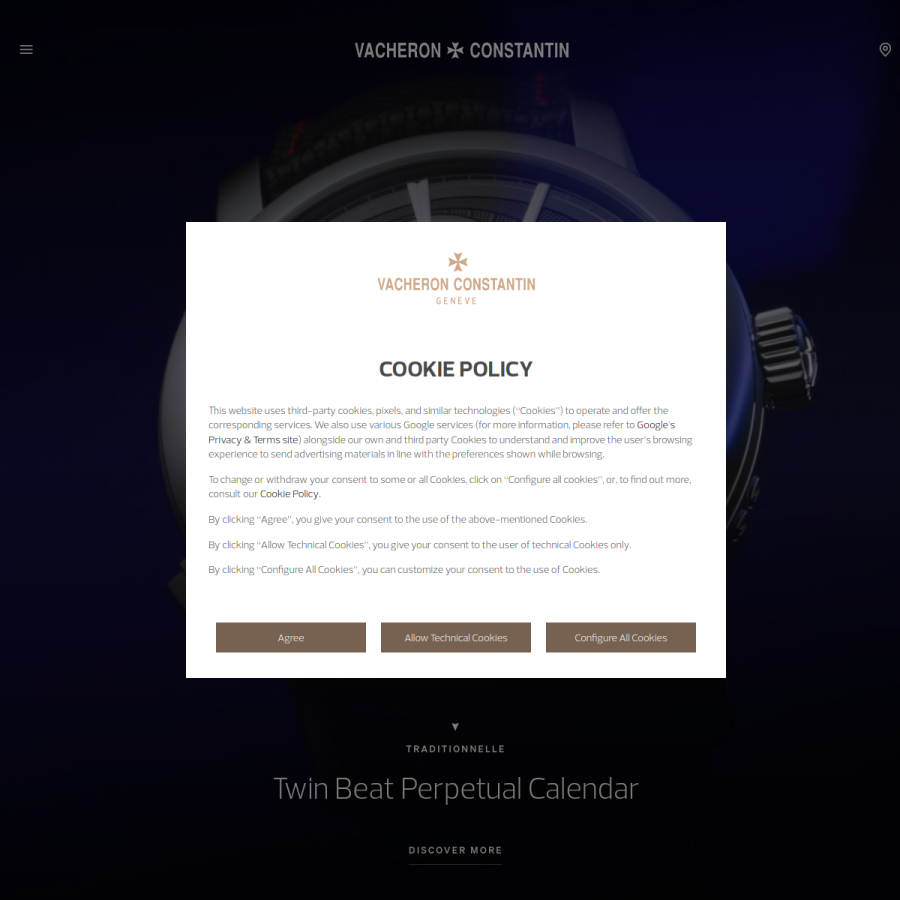 vacheron-constantin.com homepage screenshot