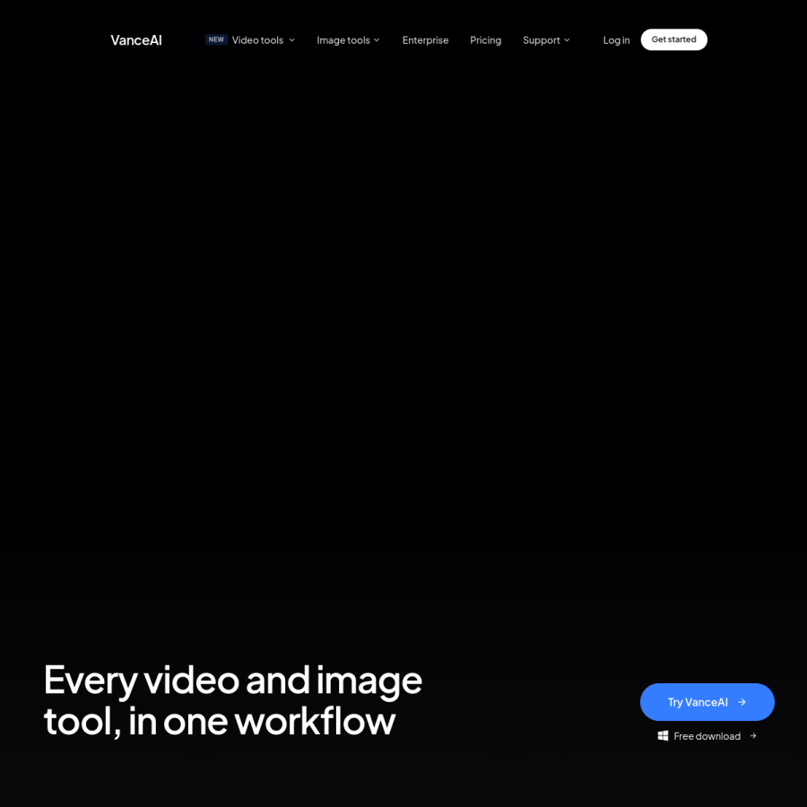 vanceai.com homepage screenshot