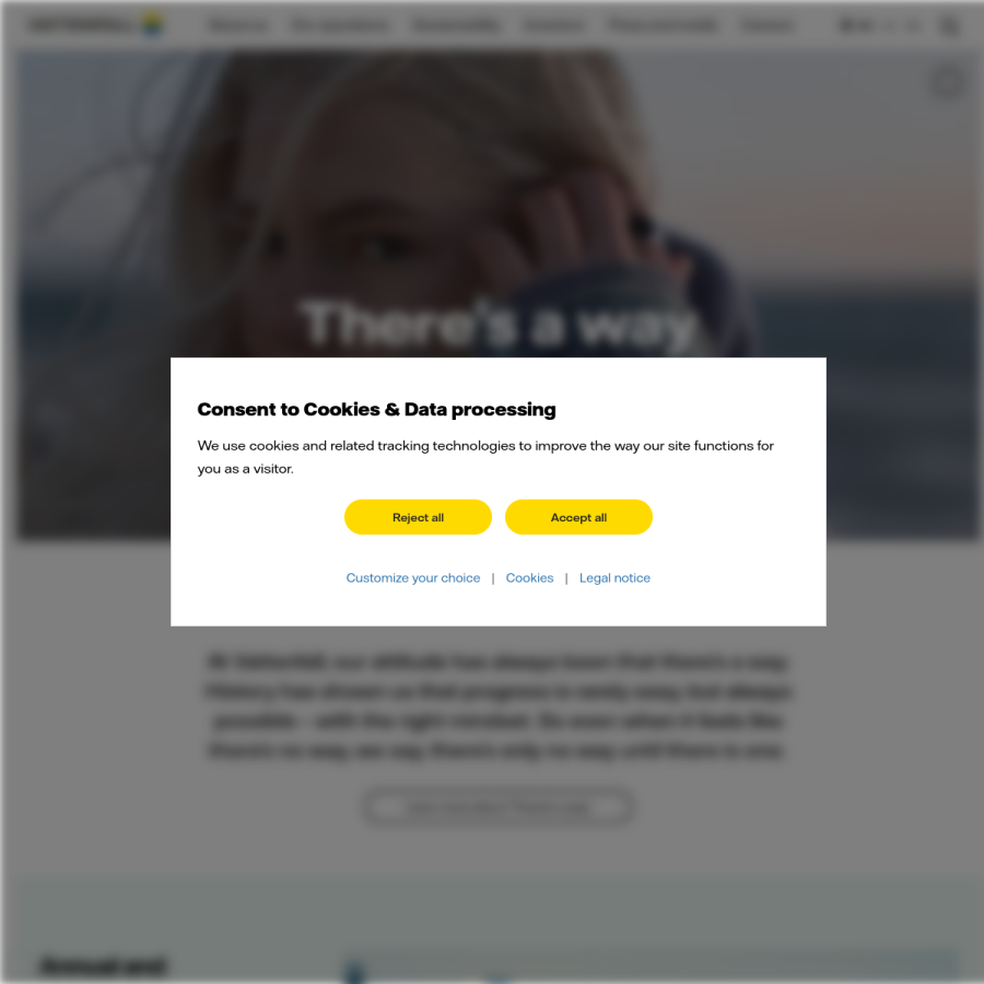 vattenfall.com homepage screenshot