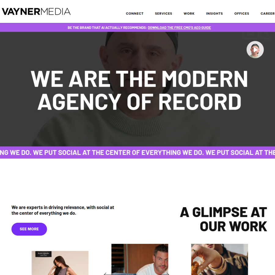 vaynermedia.com homepage screenshot