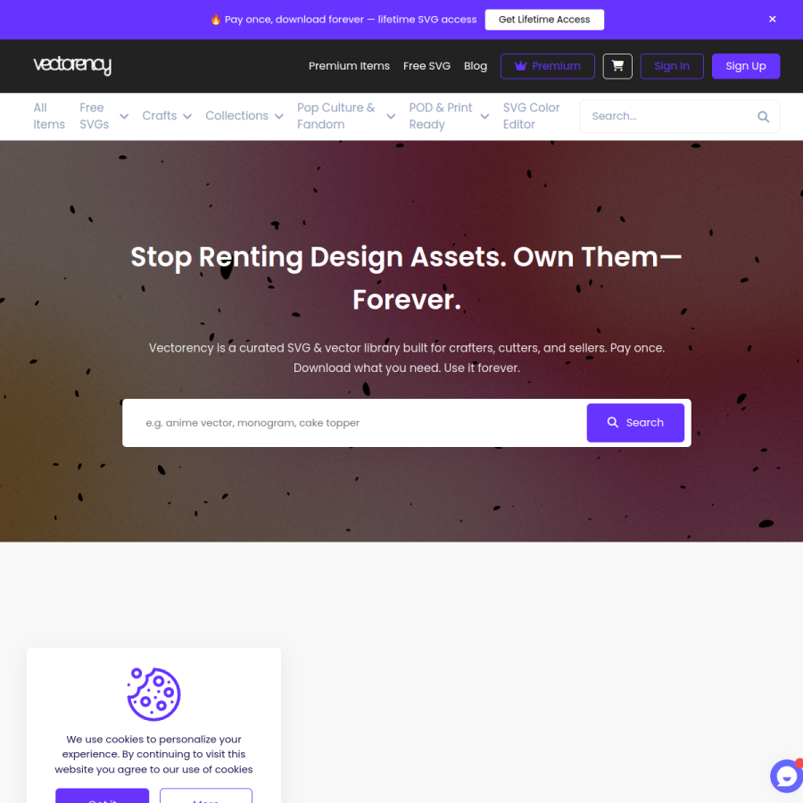 vectorency.com homepage screenshot
