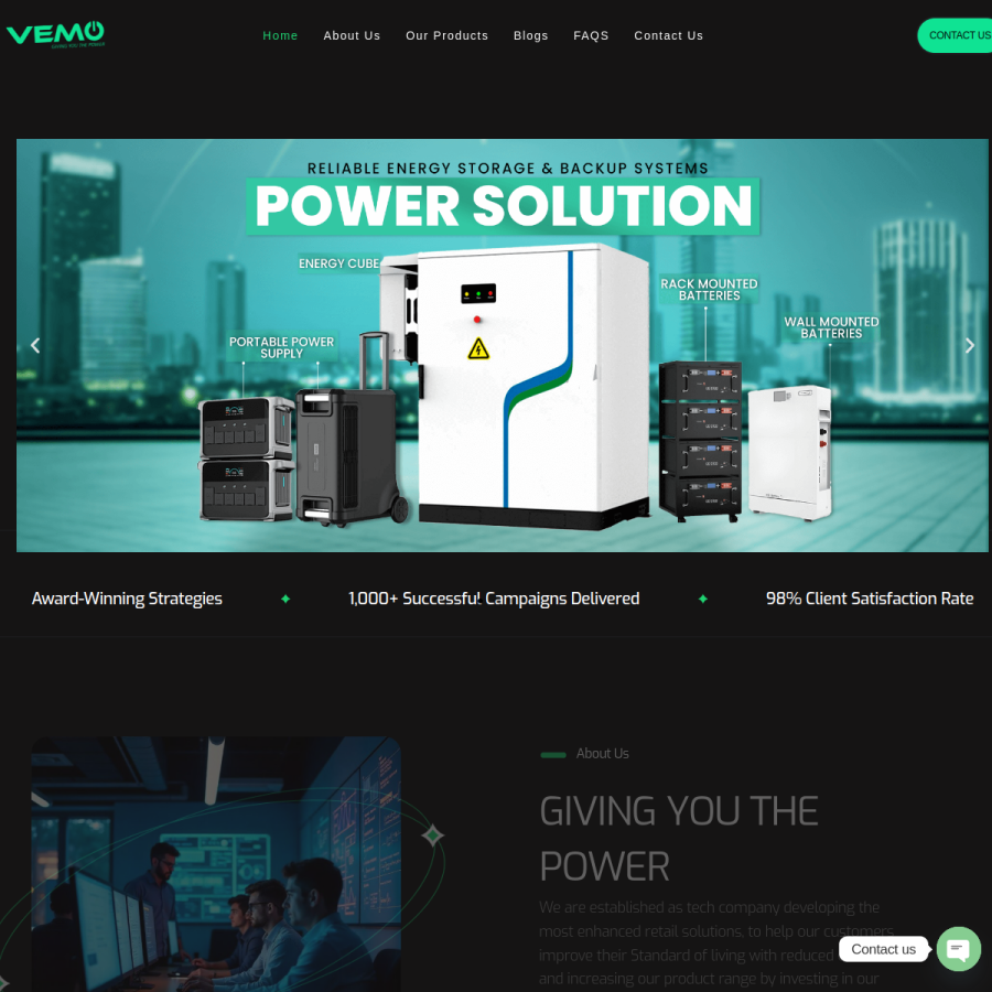 vemo.pro homepage screenshot