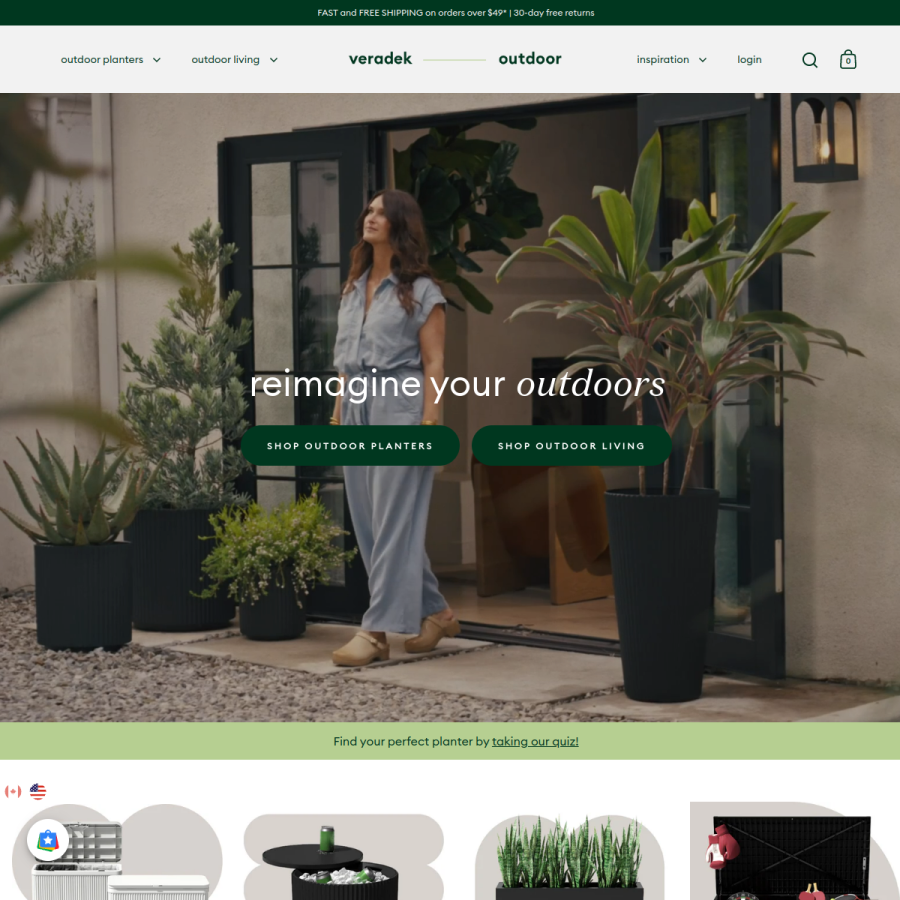 veradek.com homepage screenshot