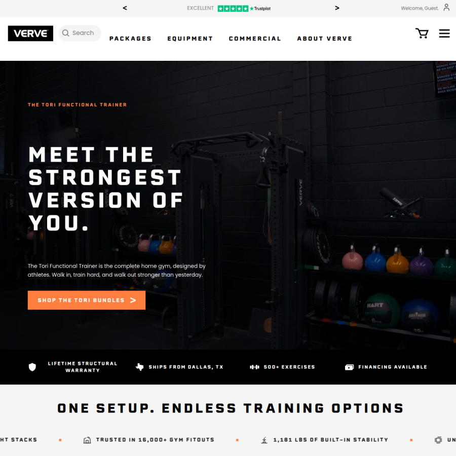 vervefitness.com.au homepage screenshot