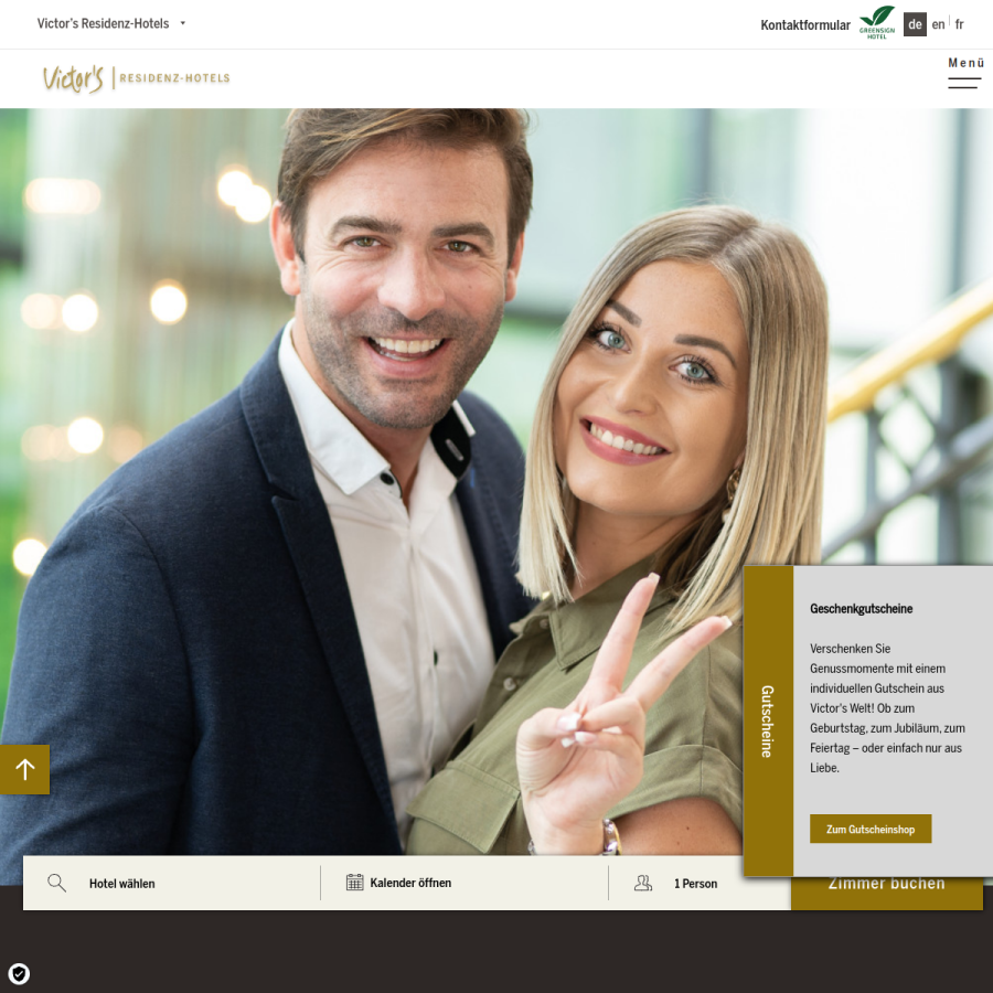 victors.de homepage screenshot