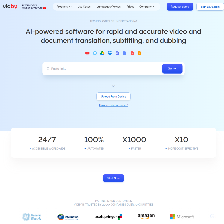 vidby.com homepage screenshot