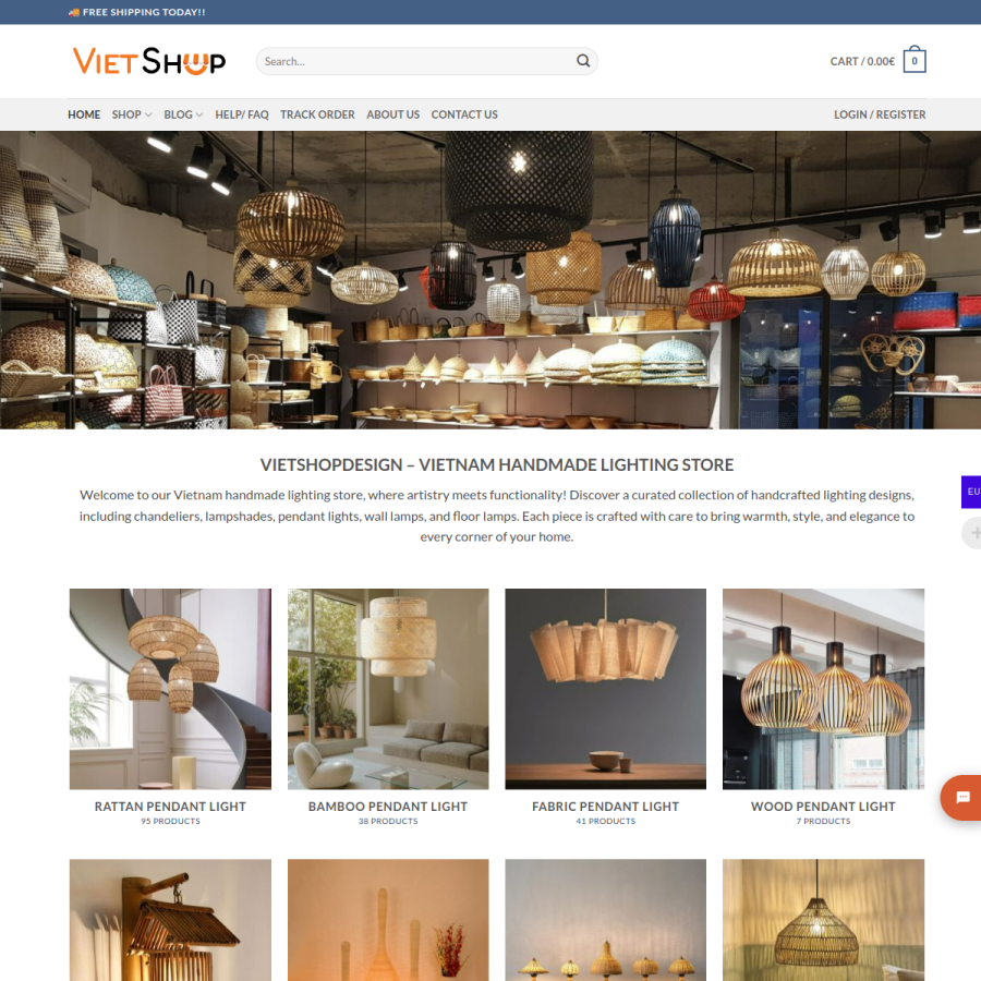 vietshopdesign.com homepage screenshot