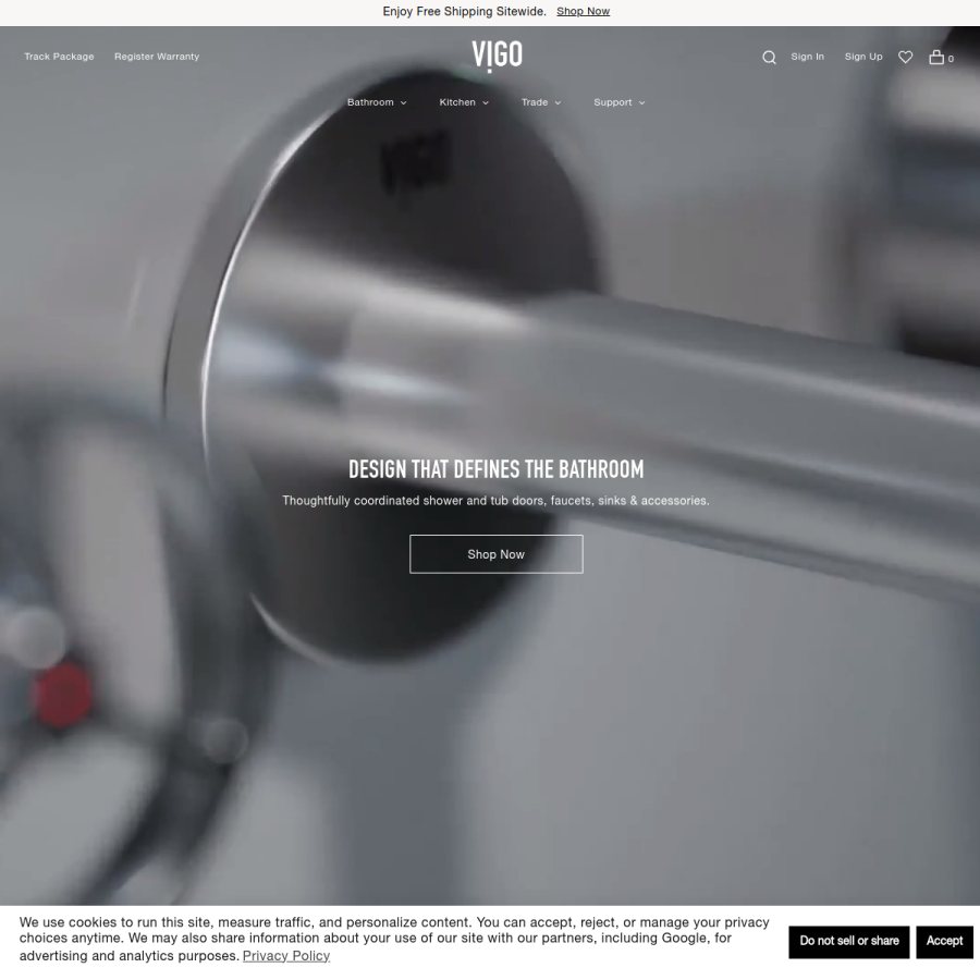 vigoindustries.com homepage screenshot
