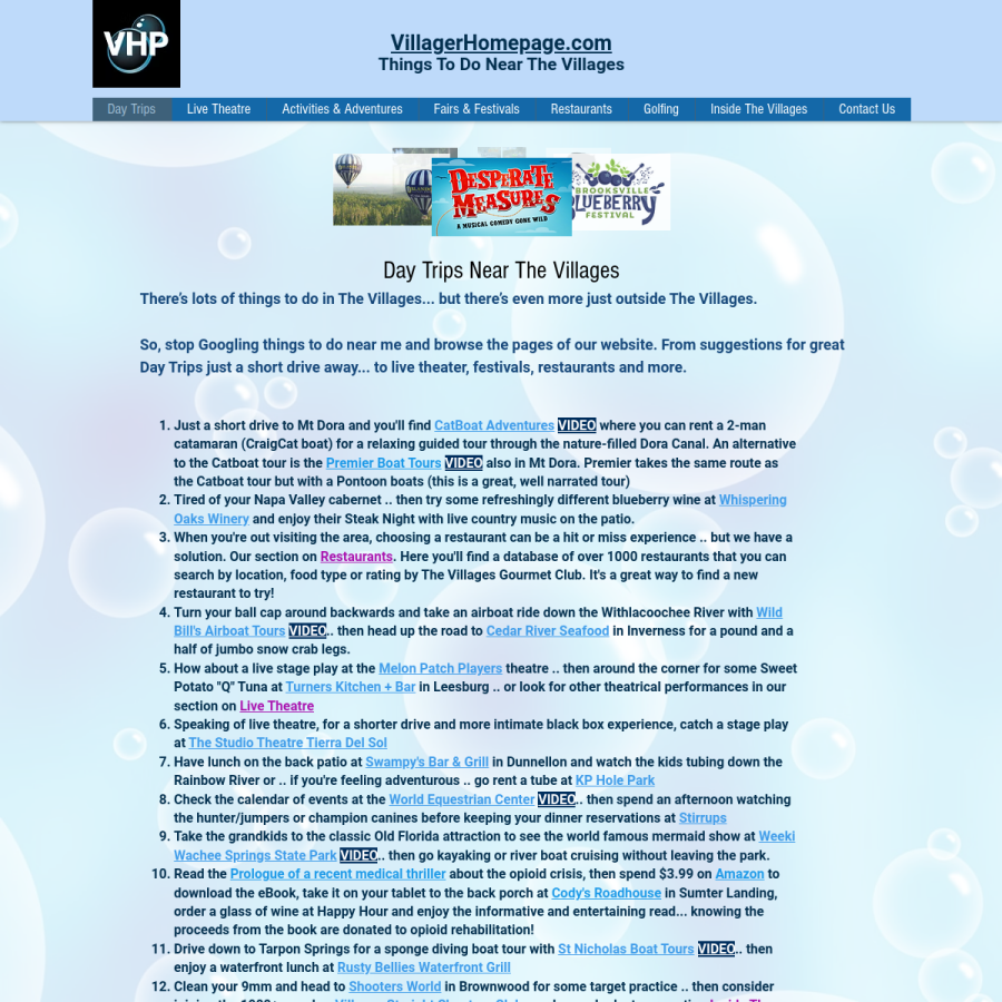 villagerhomepage.com homepage screenshot