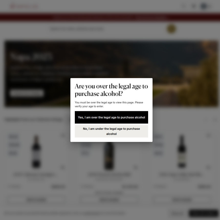 vinfolio.com homepage screenshot