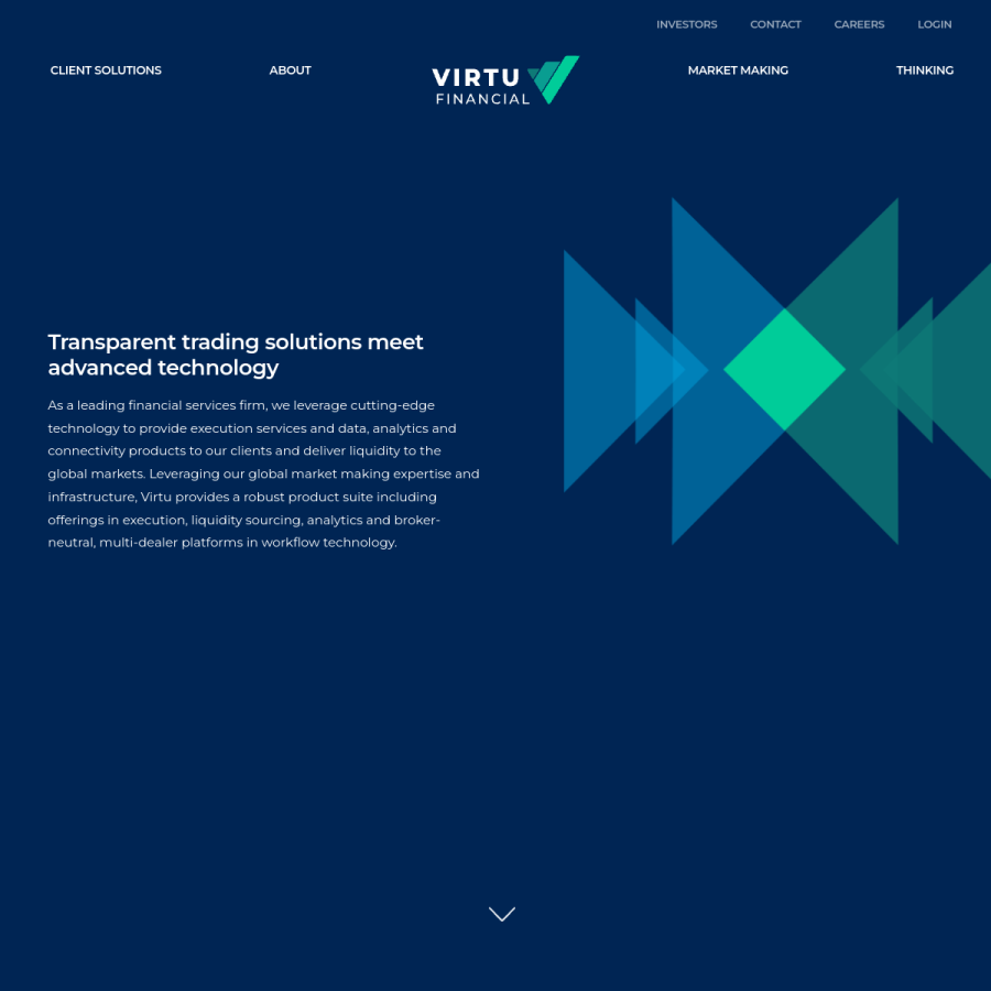 virtu.com homepage screenshot