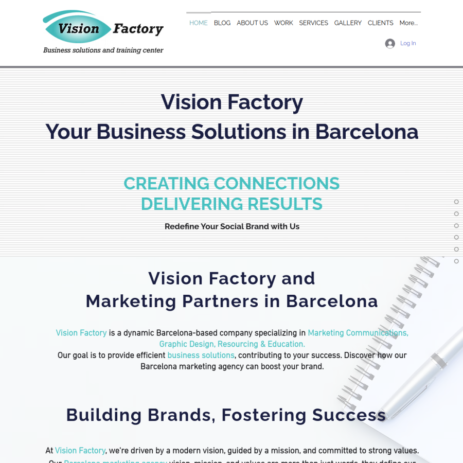 visionfactory.org homepage screenshot