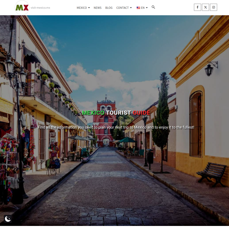 visit-mexico.mx homepage screenshot
