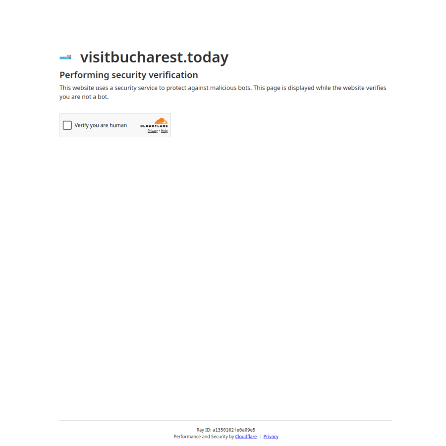 visitbucharest.today homepage screenshot