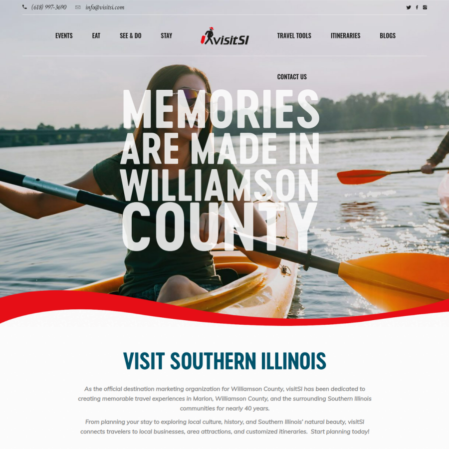 visitsi.com homepage screenshot