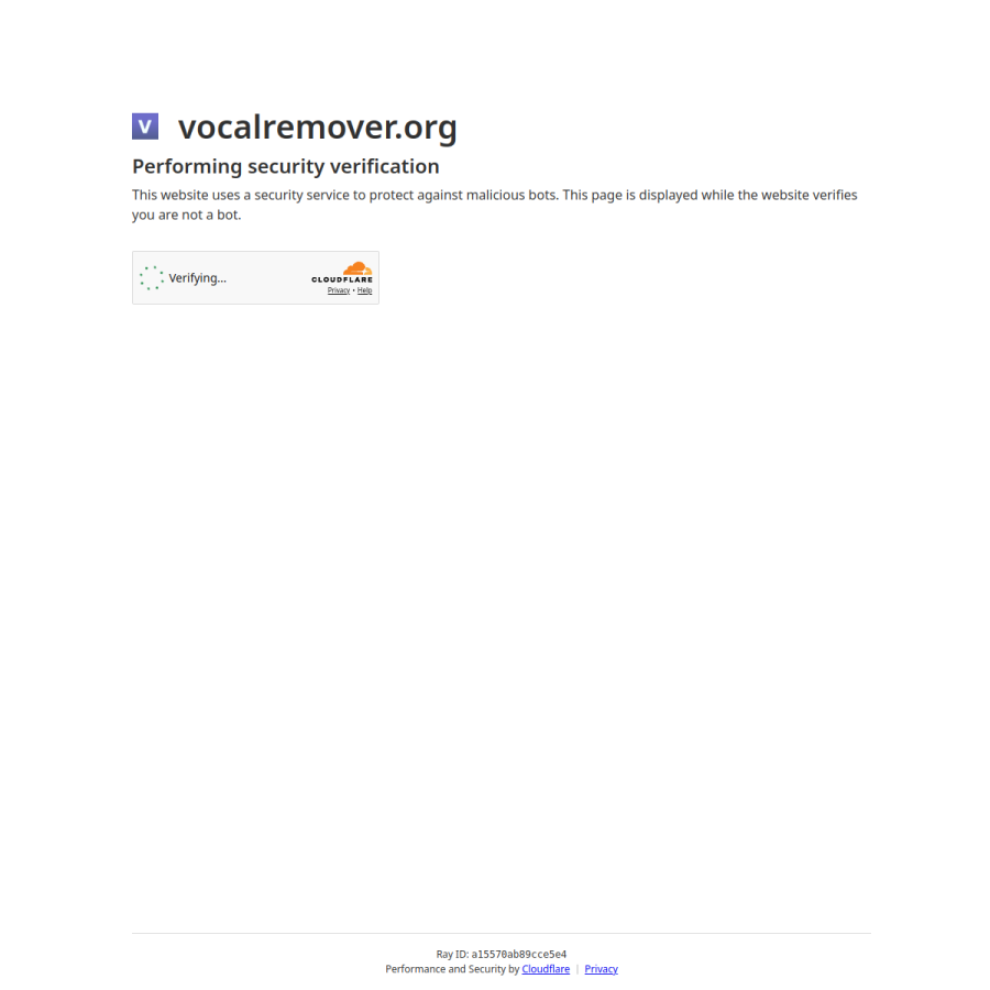 vocalremover.org homepage screenshot