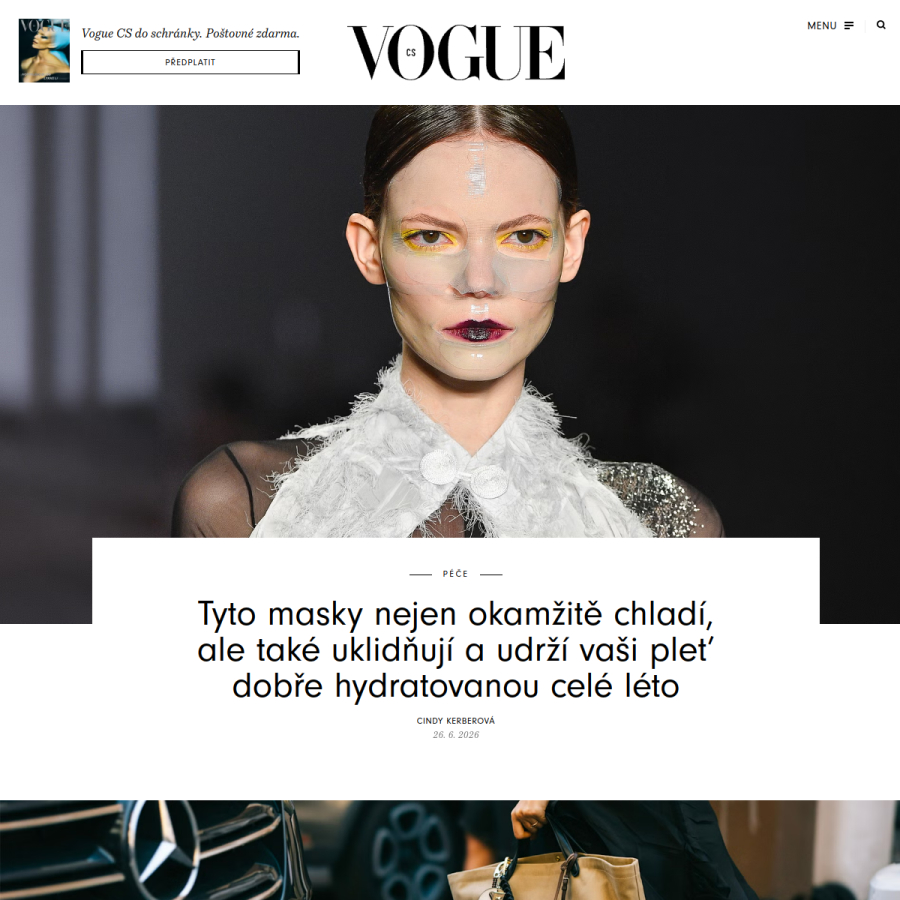 vogue.cz homepage screenshot