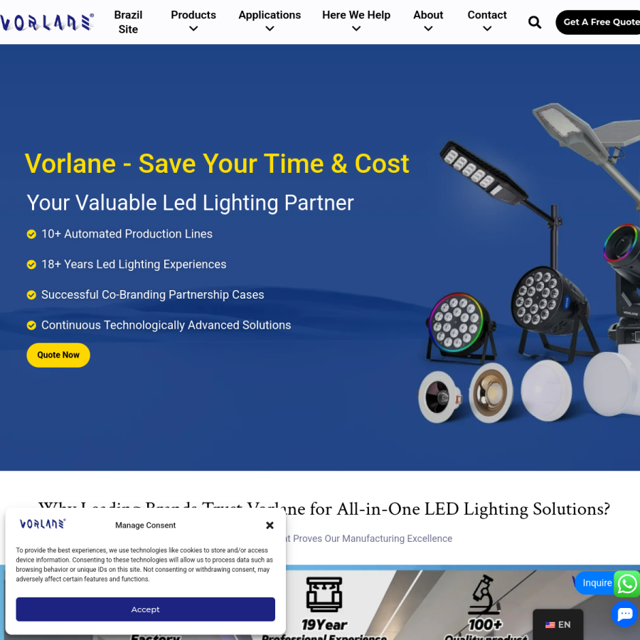 vorlane.com homepage screenshot