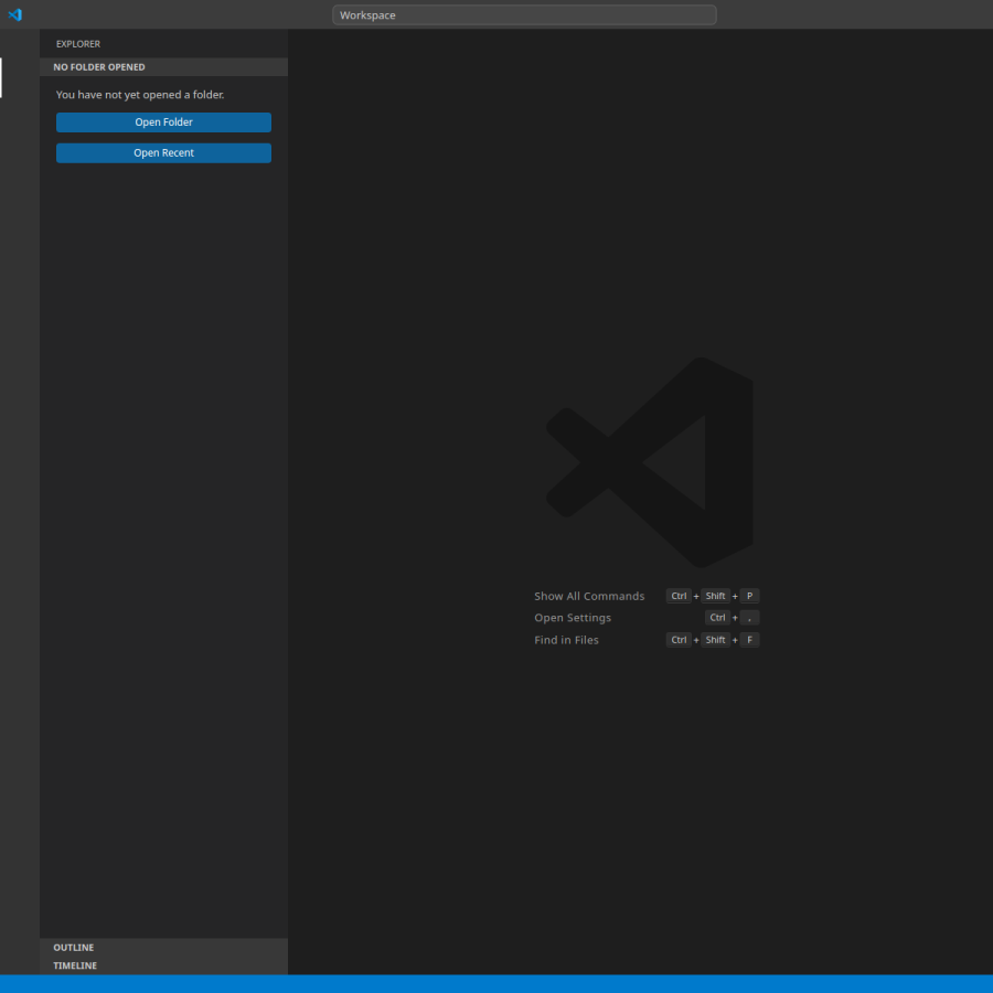 vscode.dev homepage screenshot