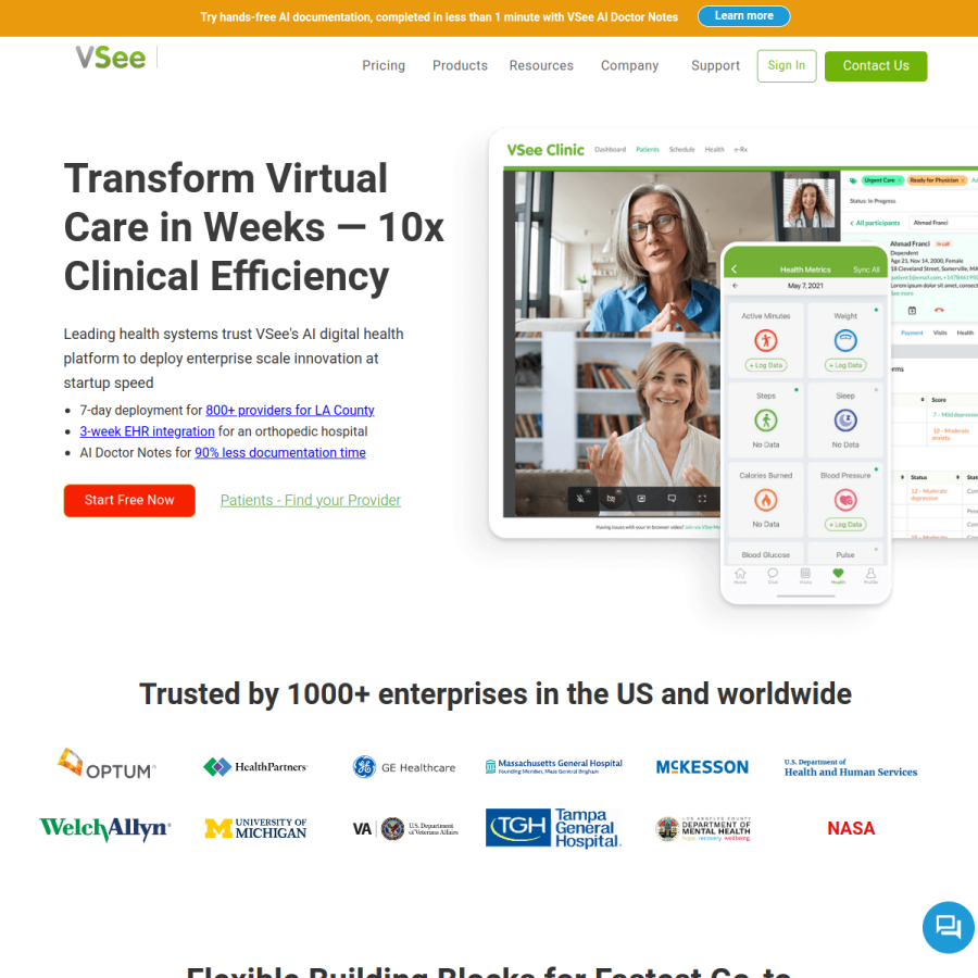 vsee.com homepage screenshot
