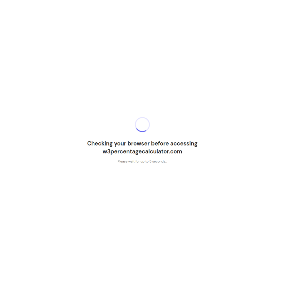 w3percentagecalculator.com homepage screenshot
