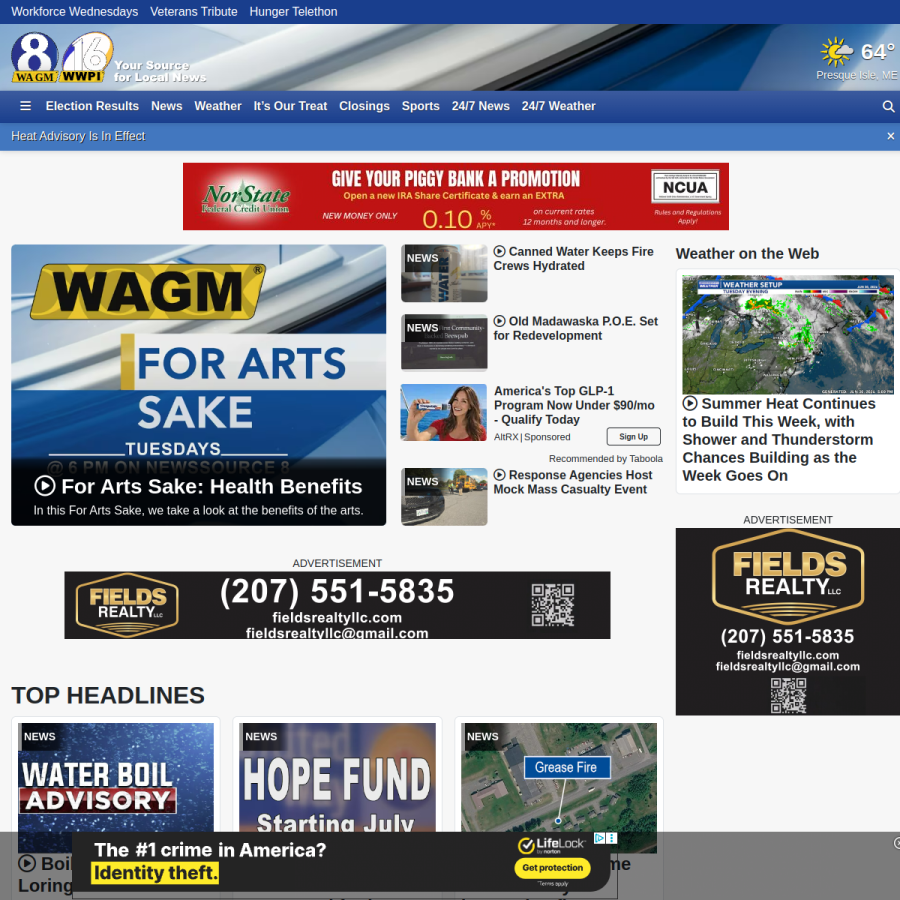 wagmtv.com homepage screenshot