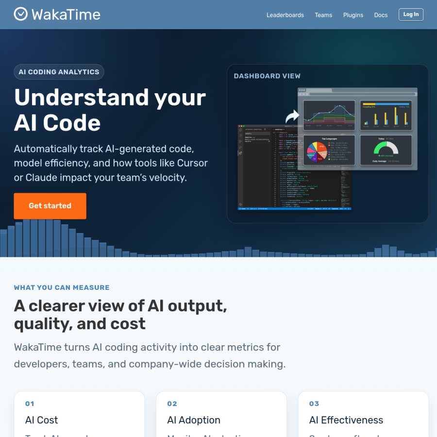 wakatime.com homepage screenshot