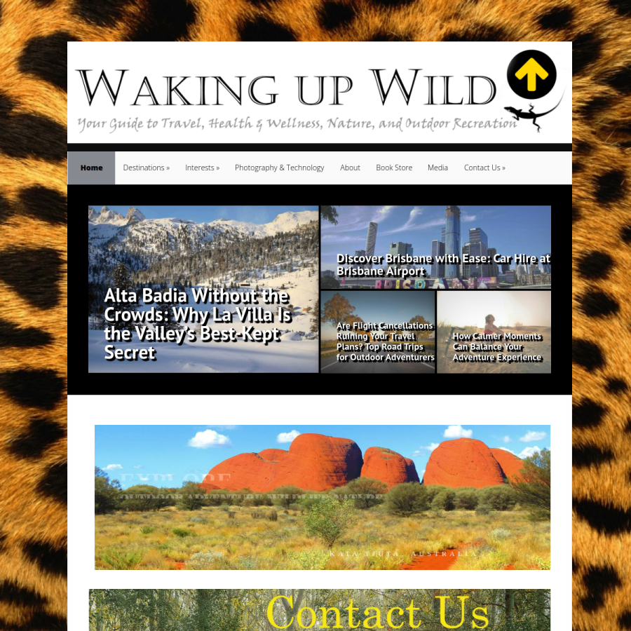 wakingupwild.com homepage screenshot