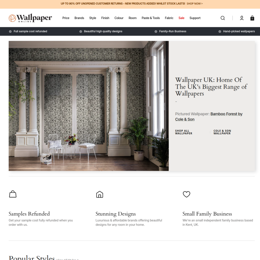 wallpaper-uk.com homepage screenshot