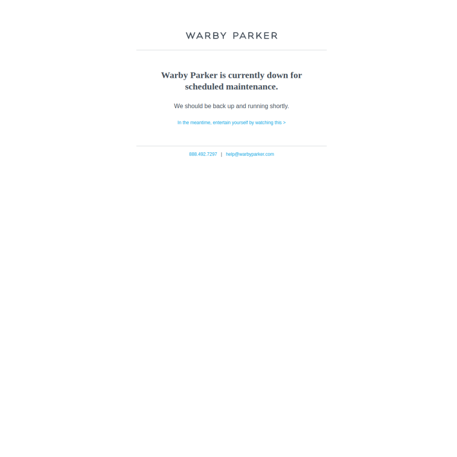 warbyparker.com homepage screenshot