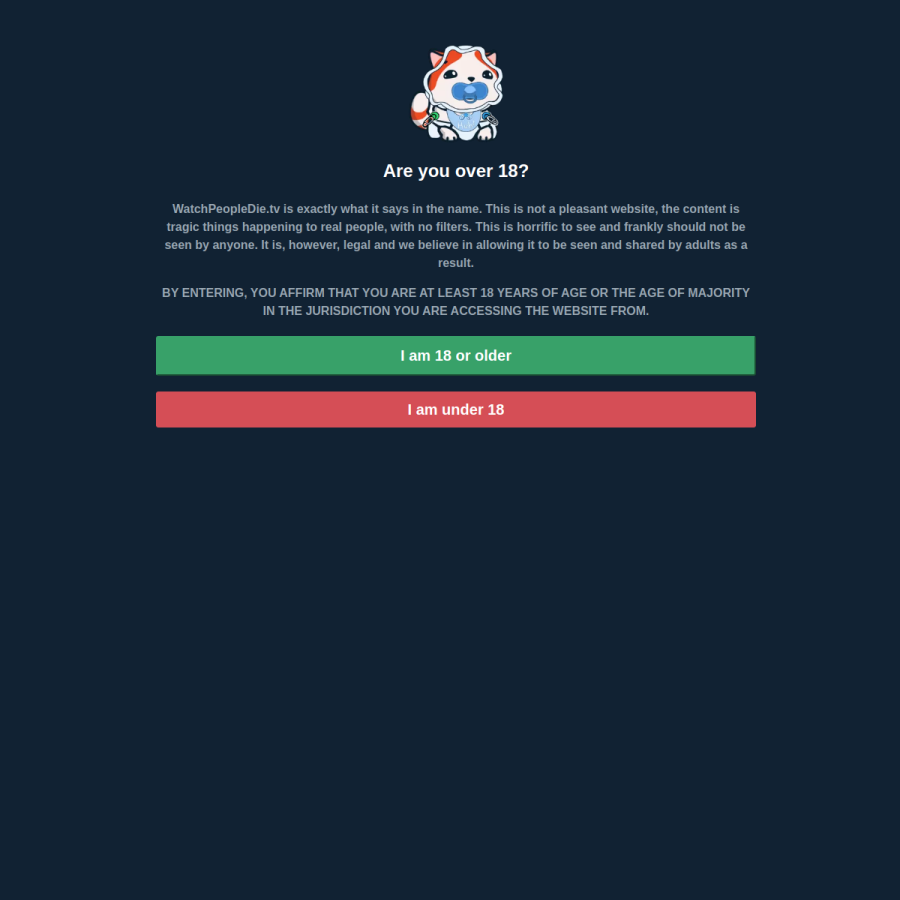 watchpeopledie.tv homepage screenshot