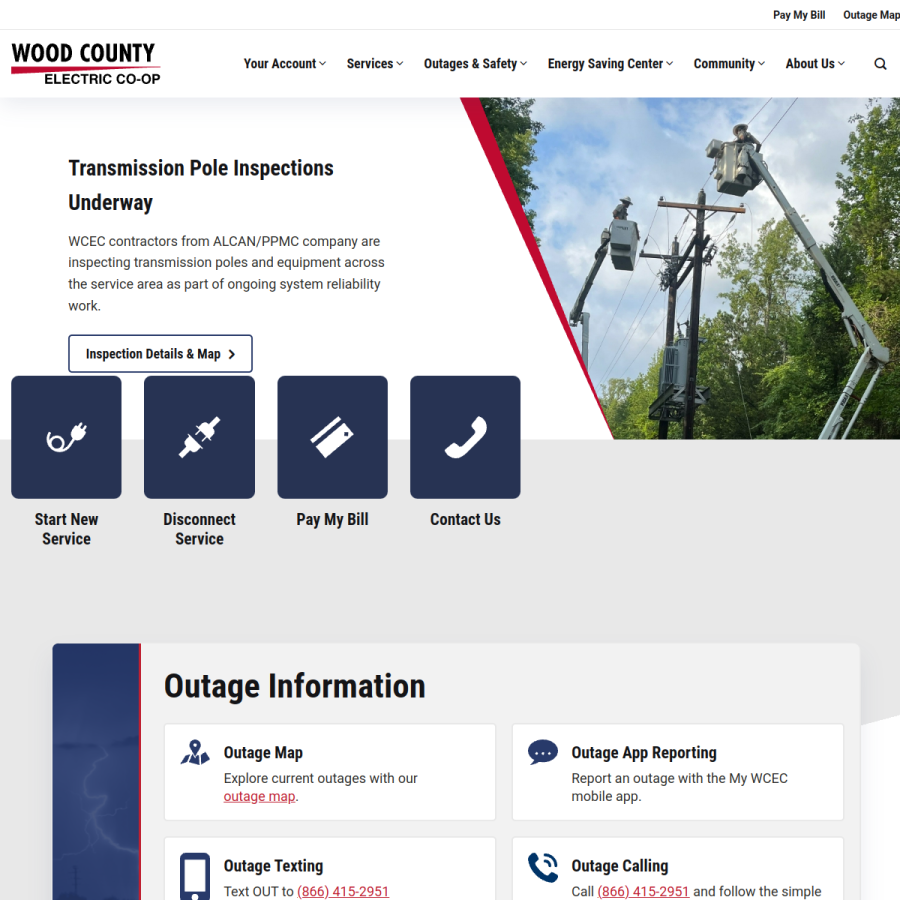 wcec.org homepage screenshot