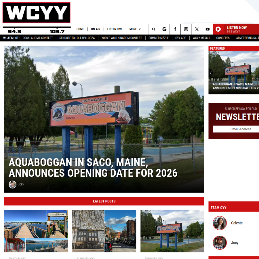 wcyy.com homepage screenshot