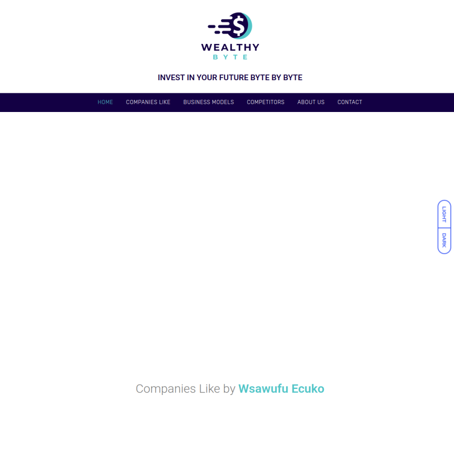wealthybyte.com homepage screenshot