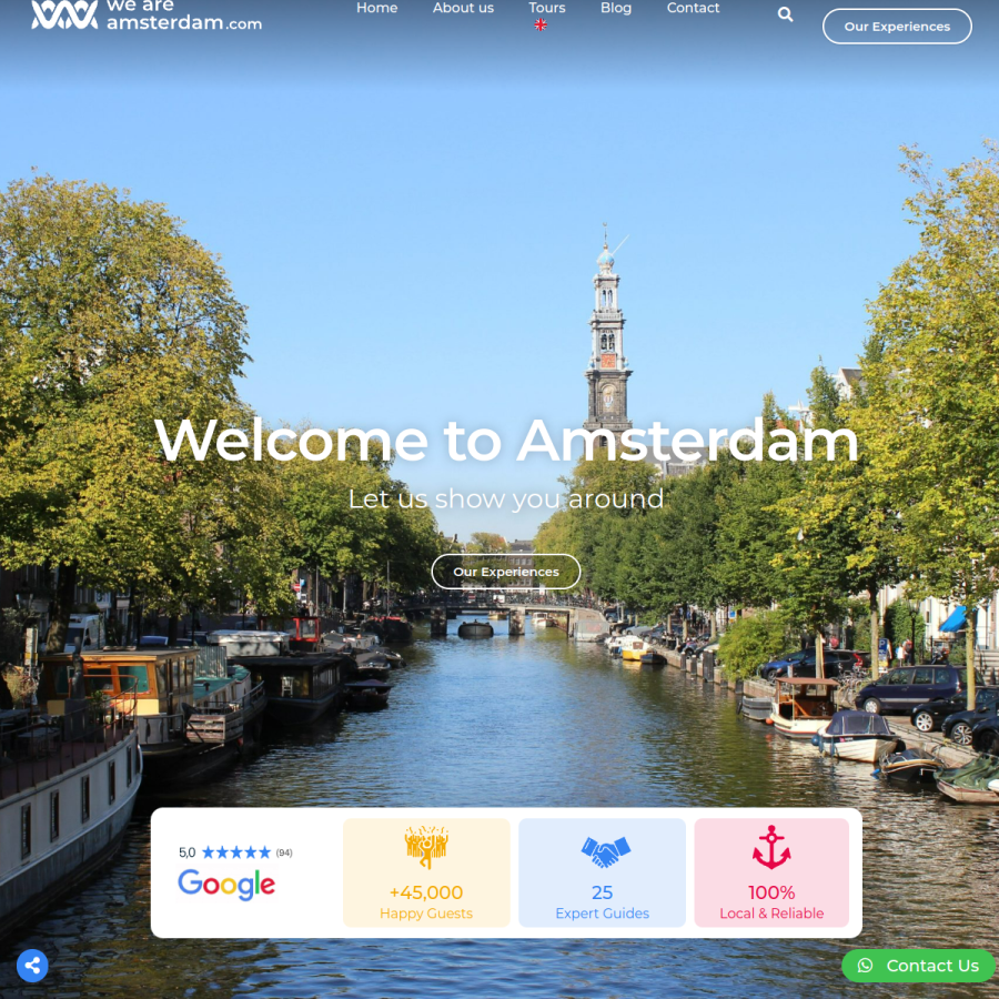 weareamsterdam.com homepage screenshot