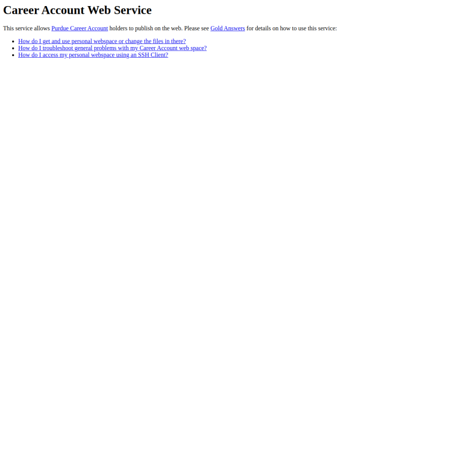 web.ics.purdue.edu homepage screenshot