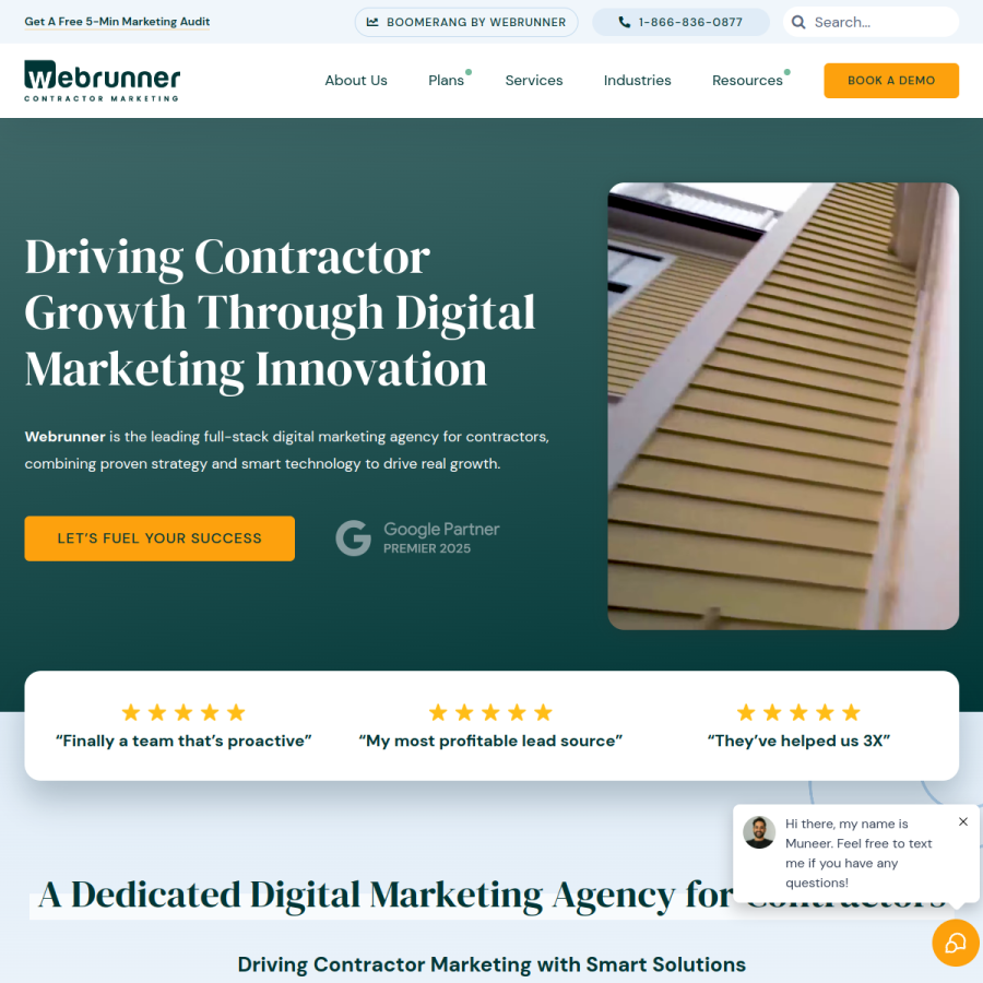 webrunnermedia.com homepage screenshot
