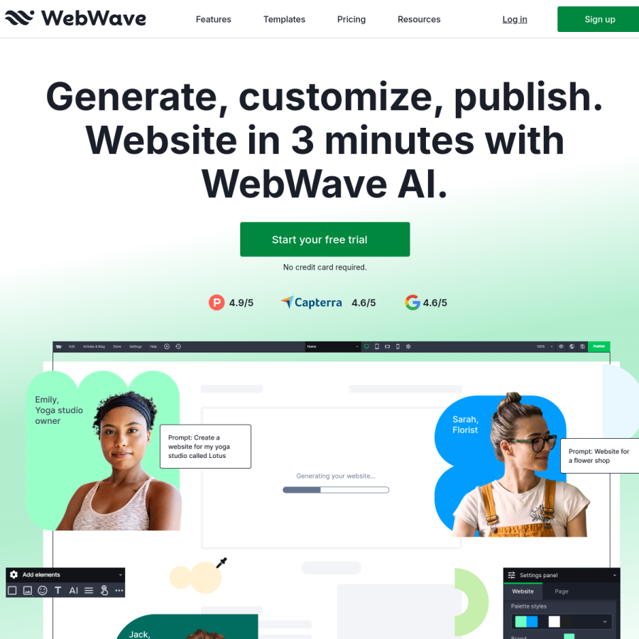 webwave.me homepage screenshot