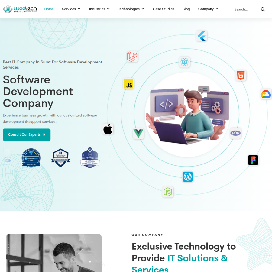 weetechsolution.com homepage screenshot